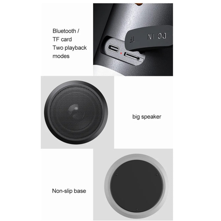 Drahtloser Bluetooth-Lautsprecher mit RGB-Licht, wasserdichtem Stereo-Atmosphärenlicht