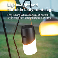 Drahtloser Bluetooth-Lautsprecher mit RGB-Licht, wasserdichtem Stereo-Atmosphärenlicht
