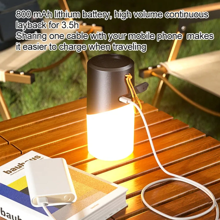 Drahtloser Bluetooth-Lautsprecher mit RGB-Licht, wasserdichtem Stereo-Atmosphärenlicht