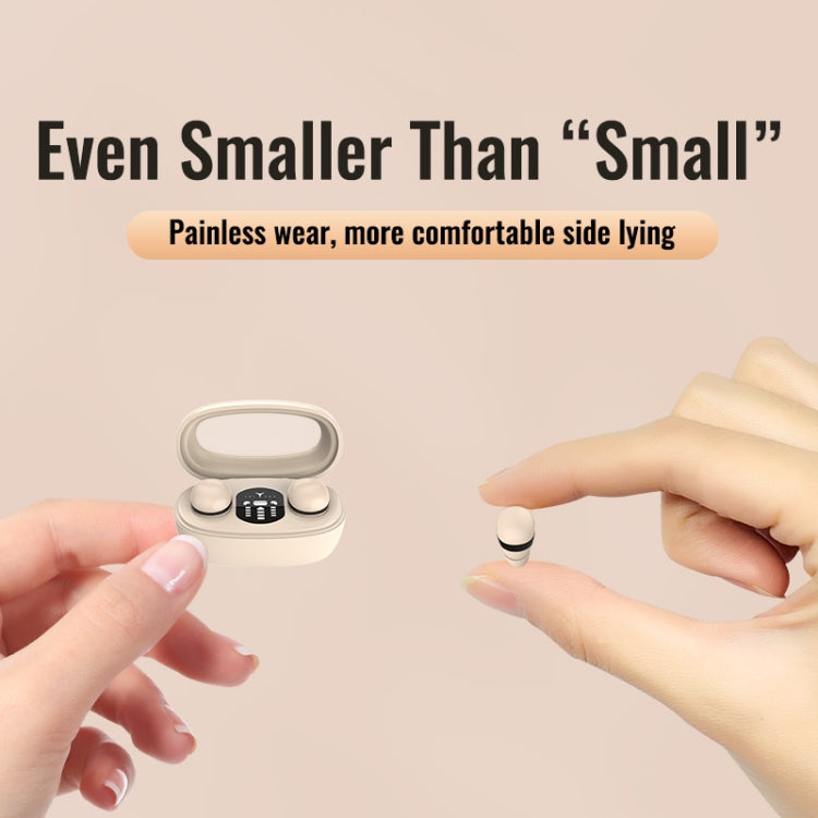 Mini-TWS-Bluetooth-Ohrhörer mit rechteckigem Behälter, Rauschunterdrückung, lange Lebensdauer, kabellose Musik-Ohrhörer für den Schlaf, mini13s