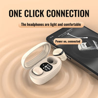 Mini-TWS-Bluetooth-Ohrhörer mit rechteckigem Behälter, Rauschunterdrückung, lange Lebensdauer, kabellose Musik-Ohrhörer für den Schlaf, mini13s
