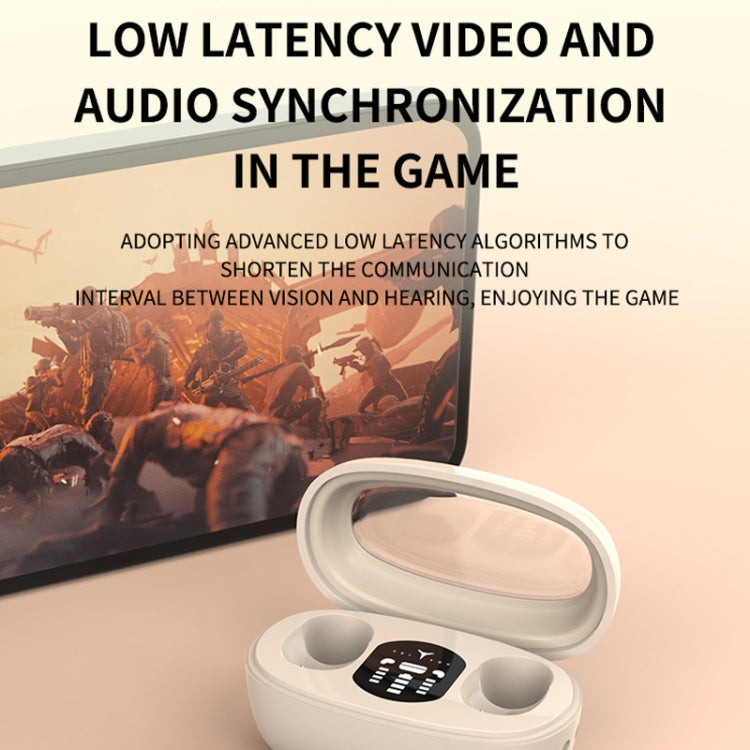 Mini-TWS-Bluetooth-Ohrhörer mit rechteckigem Behälter, Rauschunterdrückung, lange Lebensdauer, kabellose Musik-Ohrhörer für den Schlaf, mini13s