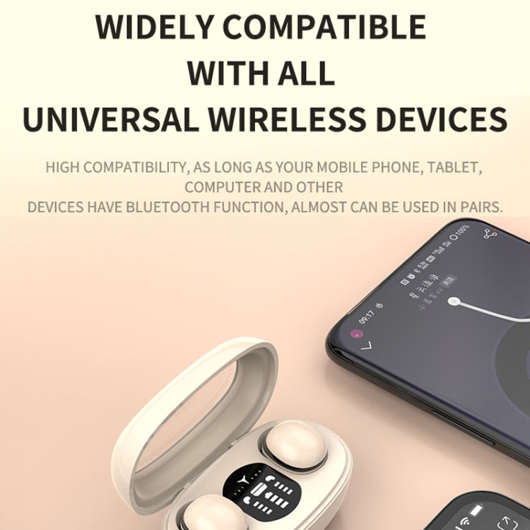 Mini-TWS-Bluetooth-Ohrhörer mit rechteckigem Behälter, Rauschunterdrückung, lange Lebensdauer, kabellose Musik-Ohrhörer für den Schlaf, mini13s