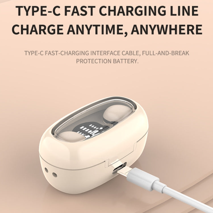 Mini-TWS-Bluetooth-Ohrhörer mit rechteckigem Behälter, Rauschunterdrückung, lange Lebensdauer, kabellose Musik-Ohrhörer für den Schlaf, mini13s