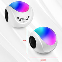 SY-688 TWS RGB Buntes Licht Mini-Karte Bluetooth-Lautsprecher, SY-688 White