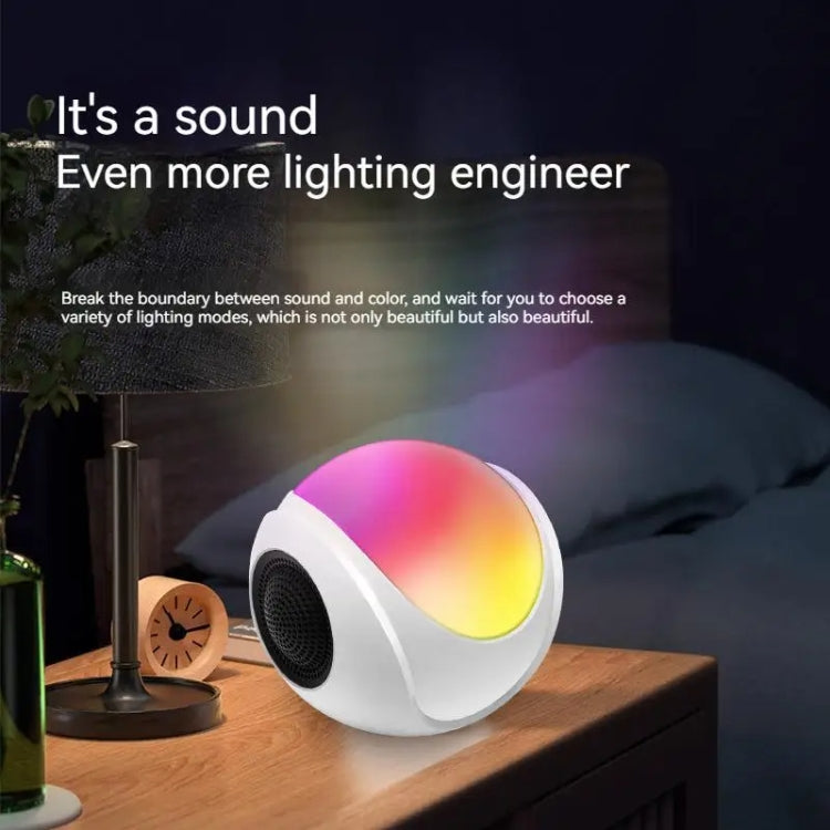 SY-688 TWS RGB Buntes Licht Mini-Karte Bluetooth-Lautsprecher, SY-688 White