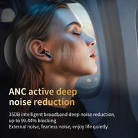 LX-10 In-Ear-Kopfhörer mit kabellosem Bluetooth und Vollfarb-Touchscreen, ANC+ENC und doppelter Rauschunterdrückung