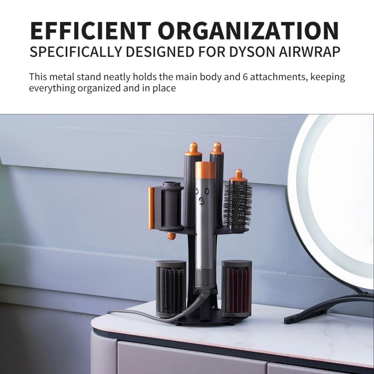 Für Dyson Airwrap Lockenstab Desktop Storage Rack Wandhalterung aus Kohlenstoffstahl