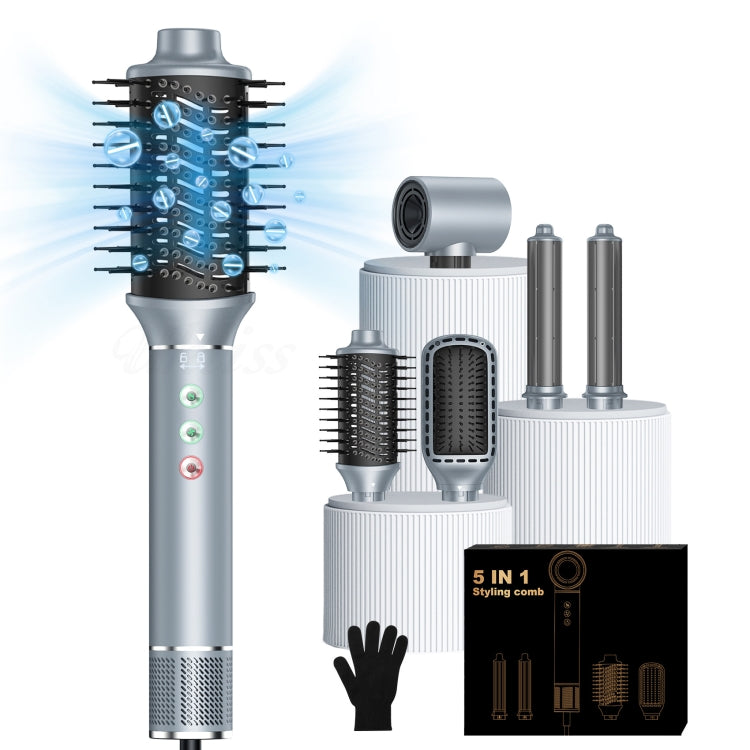 5 in 1 Heißluftkamm Automatischer Lockenstab Negativ-Ionen-Haartrockner, Gray EU Plug, Gray UK Plug, Gray US Plug, Blue Gold EU Plug, Blue Gold UK Plug, Blue Gold US Plug, Black Gold EU Plug, Black Gold UK Plug, Black Gold US Plug
