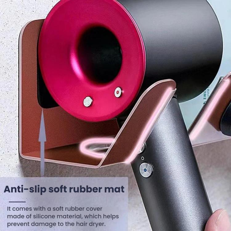 Wandhalterung für Dyson Haartrockner – Klebe- oder Schraubmontage, kompakter Düsenorganizer, Right Rose Gold, Left Black, Right Black, Left Silver, Right Silver