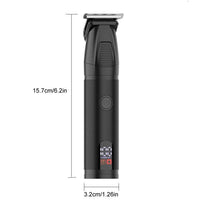 YJ-101 6-in-1 Multifunktions-Haarschneider mit Digitalanzeige, IPX6 wasserdicht, Nasen- und Achselhaartrimmer