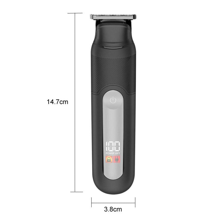 YJ-102 5-in-1 Multifunktions-Haartrimmer für Herren mit Licht, IPX6 wasserdicht, zum Trimmen von Haaren und Nase, YJ-102