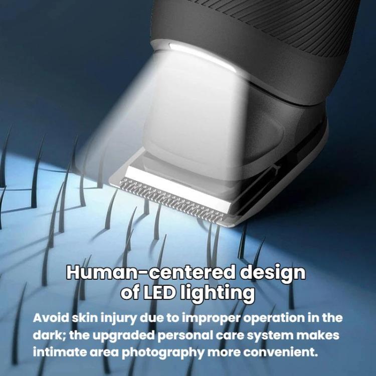 YJ-102 5-in-1 Multifunktions-Haartrimmer für Herren mit Licht, IPX6 wasserdicht, zum Trimmen von Haaren und Nase, YJ-102