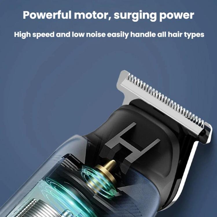 YJ-102 5-in-1 Multifunktions-Haartrimmer für Herren mit Licht, IPX6 wasserdicht, zum Trimmen von Haaren und Nase, YJ-102