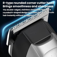 5-in-1 Multifunktions-Haarschneider mit LED-Licht, IPX6 wasserdicht, Haartrimmer & Nasenhaartrimmer, With LED Light
