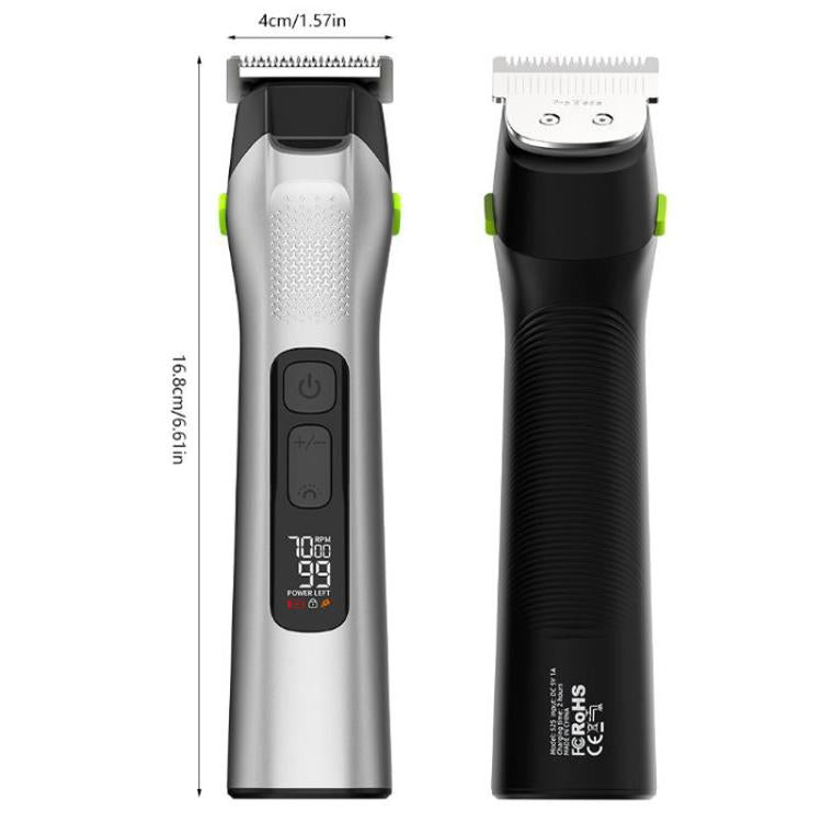 5-in-1 Multifunktions-Haarschneider mit LED-Licht, IPX6 wasserdicht, Haartrimmer & Nasenhaartrimmer, With LED Light
