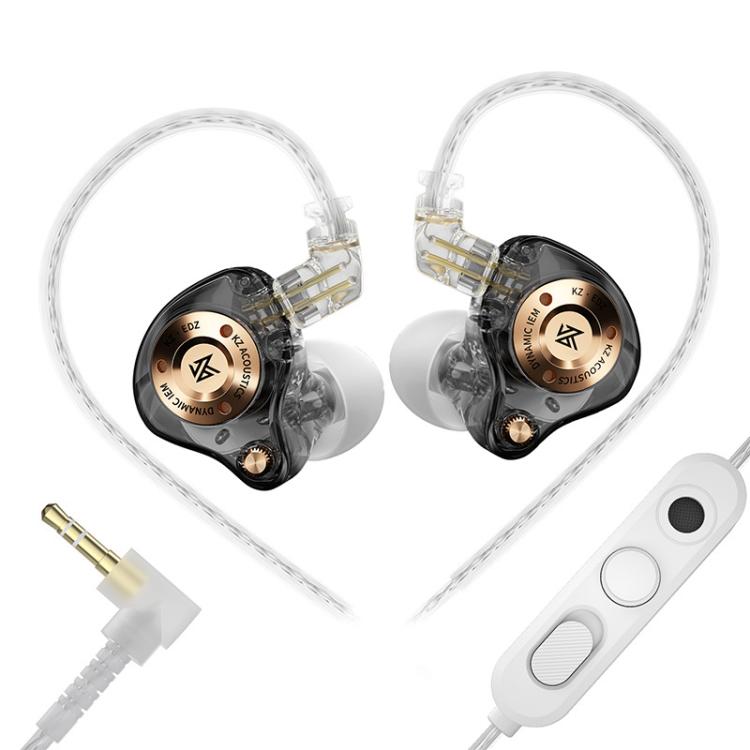 KZ EDZ Ultrabreitband-Dynamiktreiber mit großem Hub und zweistufigem Dämpfungssystem, 1,2 m langes kabelgebundenes Headset, Black 3.5mm, Black 3.5mm With Mic, Black Type-C Sound Card, White 3.5mm, White 3.5mm With Mic, White Type-C Sound Card