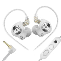 KZ EDZ Ultrabreitband-Dynamiktreiber mit großem Hub und zweistufigem Dämpfungssystem, 1,2 m langes kabelgebundenes Headset, Black 3.5mm, Black 3.5mm With Mic, Black Type-C Sound Card, White 3.5mm, White 3.5mm With Mic, White Type-C Sound Card
