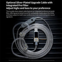 KZ EDZ Ultrabreitband-Dynamiktreiber mit großem Hub und zweistufigem Dämpfungssystem, 1,2 m langes kabelgebundenes Headset, Black 3.5mm, Black 3.5mm With Mic, Black Type-C Sound Card, White 3.5mm, White 3.5mm With Mic, White Type-C Sound Card