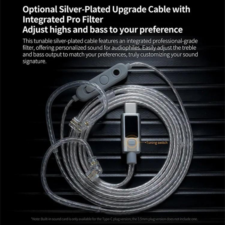 KZ EDZ Ultrabreitband-Dynamiktreiber mit großem Hub und zweistufigem Dämpfungssystem, 1,2 m langes kabelgebundenes Headset, Black 3.5mm, Black 3.5mm With Mic, Black Type-C Sound Card, White 3.5mm, White 3.5mm With Mic, White Type-C Sound Card