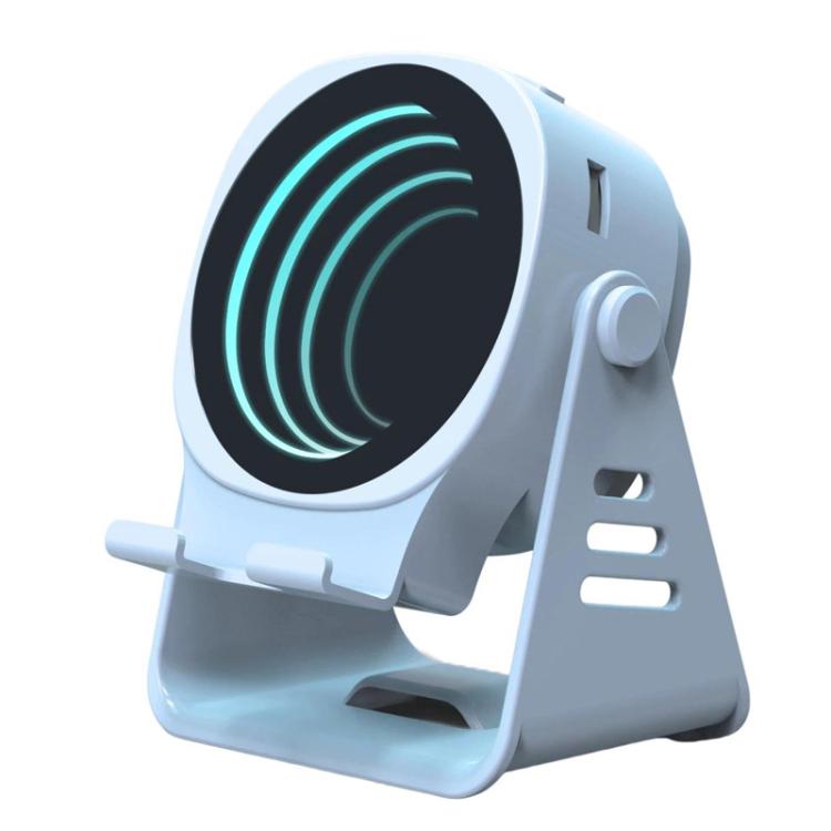 Kabelloser Induktionslautsprecher mit Handyhalterung, multifunktionaler Bluetooth-Desktop-Lautsprecher mit Nachtlicht