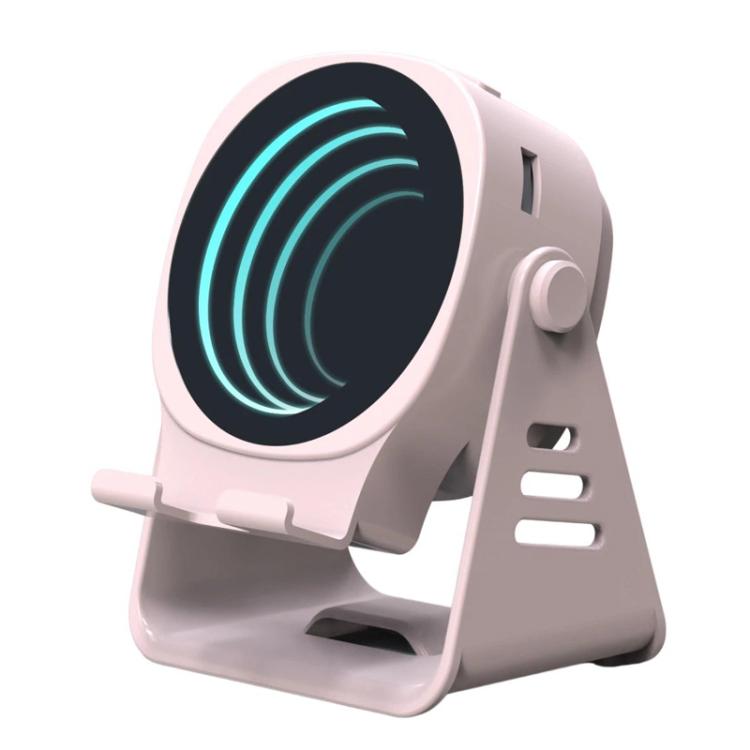 Kabelloser Induktionslautsprecher mit Handyhalterung, multifunktionaler Bluetooth-Desktop-Lautsprecher mit Nachtlicht