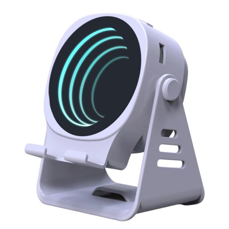 Kabelloser Induktionslautsprecher mit Handyhalterung, multifunktionaler Bluetooth-Desktop-Lautsprecher mit Nachtlicht