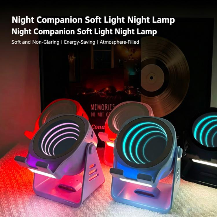 Kabelloser Induktionslautsprecher mit Handyhalterung, multifunktionaler Bluetooth-Desktop-Lautsprecher mit Nachtlicht