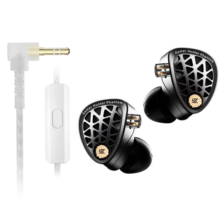 KZ Phantom Hi-Fi-Gaming-Kopfhörer mit 1,2 m Kabellänge, 3.5mm Standard, 3.5mm With Mic, Type-C Sound Card