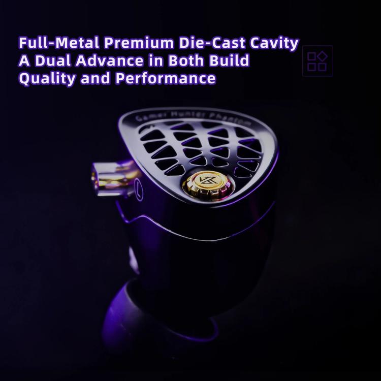 KZ Phantom Hi-Fi-Gaming-Kopfhörer mit 1,2 m Kabellänge, 3.5mm Standard, 3.5mm With Mic, Type-C Sound Card