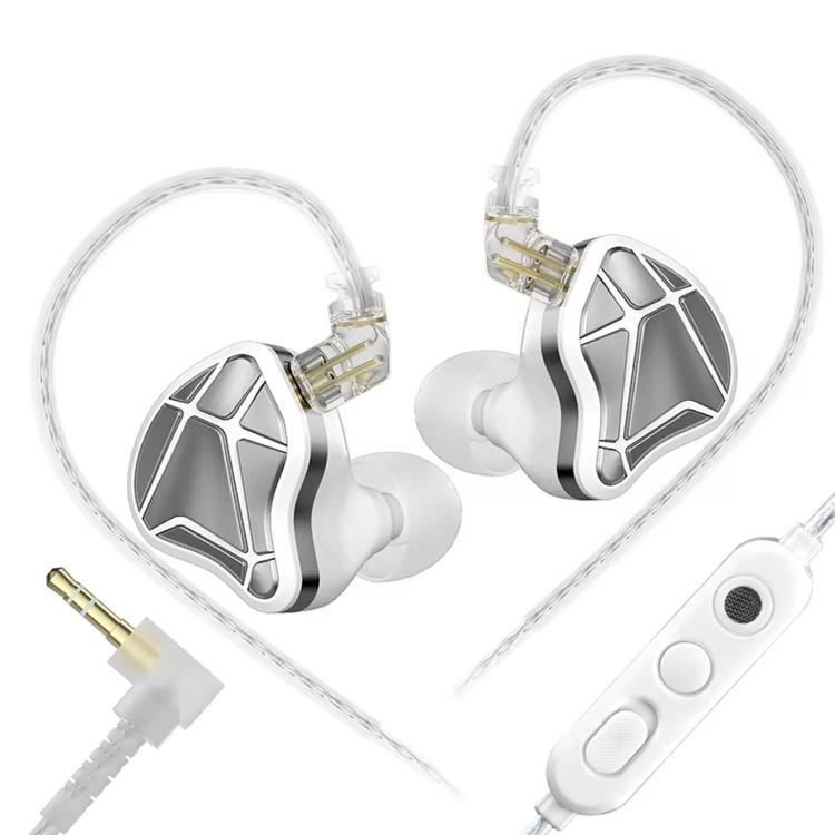 KZ Axas FPS 1,2 m kabelgebundene Gaming-Kopfhörer, 3.5mm Standard White, 3.5mm With Mic White, Type-C Sound Card White, 3.5mm Standard Black, 3.5mm With Mic Black, Type-C Sound Card Black
