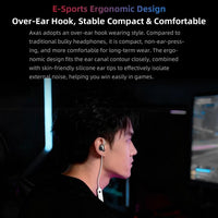 KZ Axas FPS 1,2 m kabelgebundene Gaming-Kopfhörer, 3.5mm Standard White, 3.5mm With Mic White, Type-C Sound Card White, 3.5mm Standard Black, 3.5mm With Mic Black, Type-C Sound Card Black