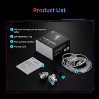 KZ Axas FPS 1,2 m kabelgebundene Gaming-Kopfhörer, 3.5mm Standard White, 3.5mm With Mic White, Type-C Sound Card White, 3.5mm Standard Black, 3.5mm With Mic Black, Type-C Sound Card Black