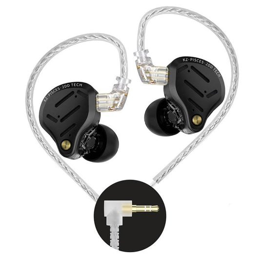 KZ Pisces Dual-Driver Dynamic HiFi 1,2 m kabelgebundene Ohrhörer, 3.5mm Original Sound Standard, 3.5mm Original Sound With Mic, 3.5mm Tuning Standard, 3.5mm Tuning With Mic, Original Sound Type-C Sound Card, Tuning Type-C Sound Card