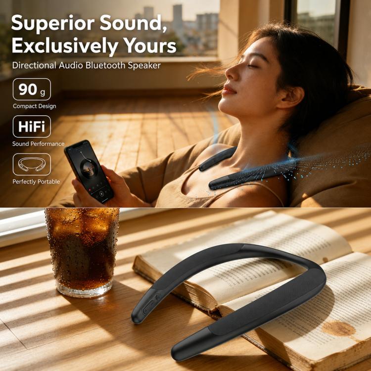 Kabelloser Bluetooth-Lautsprecher im Nackenbügel-Design, tragbarer Lautsprecher für Outdoor-Sportarten wie Laufen