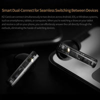 KZ-Carol Bluetooth-Kopfhörer mit aktiver Geräuschunterdrückung, Hi-Fi-ANC-Geräuschunterdrückung, TWS-Ohrhörer, Carol
