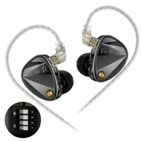 KZ Vader Pro HiFi Bass 6-Treiber Dynamische Musik In-Ear-Kopfhörer mit 1,2 m Kabellänge, HM Curve Standard, HM Curve With Mic, Bass Enhanced Standard, Bass Enhanced With Mic, HM Curve With Mic Type-C, Bass Enhanced With Mic Type-C