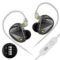 KZ Vader Pro HiFi Bass 6-Treiber Dynamische Musik In-Ear-Kopfhörer mit 1,2 m Kabellänge, HM Curve Standard, HM Curve With Mic, Bass Enhanced Standard, Bass Enhanced With Mic, HM Curve With Mic Type-C, Bass Enhanced With Mic Type-C