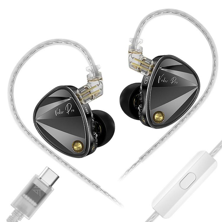 KZ Vader Pro HiFi Bass 6-Treiber Dynamische Musik In-Ear-Kopfhörer mit 1,2 m Kabellänge, HM Curve Standard, HM Curve With Mic, Bass Enhanced Standard, Bass Enhanced With Mic, HM Curve With Mic Type-C, Bass Enhanced With Mic Type-C