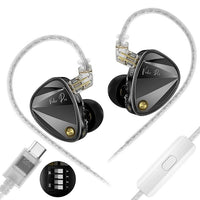KZ Vader Pro HiFi Bass 6-Treiber Dynamische Musik In-Ear-Kopfhörer mit 1,2 m Kabellänge, HM Curve Standard, HM Curve With Mic, Bass Enhanced Standard, Bass Enhanced With Mic, HM Curve With Mic Type-C, Bass Enhanced With Mic Type-C