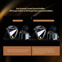 KZ Vader Pro HiFi Bass 6-Treiber Dynamische Musik In-Ear-Kopfhörer mit 1,2 m Kabellänge, HM Curve Standard, HM Curve With Mic, Bass Enhanced Standard, Bass Enhanced With Mic, HM Curve With Mic Type-C, Bass Enhanced With Mic Type-C