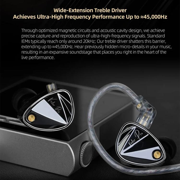 KZ Vader Pro HiFi Bass 6-Treiber Dynamische Musik In-Ear-Kopfhörer mit 1,2 m Kabellänge, HM Curve Standard, HM Curve With Mic, Bass Enhanced Standard, Bass Enhanced With Mic, HM Curve With Mic Type-C, Bass Enhanced With Mic Type-C