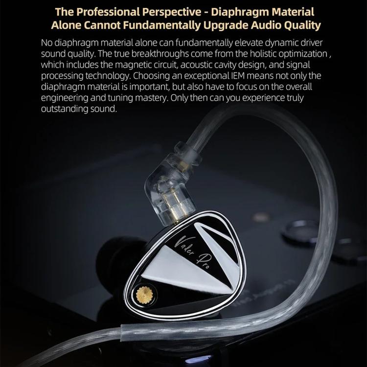 KZ Vader Pro HiFi Bass 6-Treiber Dynamische Musik In-Ear-Kopfhörer mit 1,2 m Kabellänge, HM Curve Standard, HM Curve With Mic, Bass Enhanced Standard, Bass Enhanced With Mic, HM Curve With Mic Type-C, Bass Enhanced With Mic Type-C