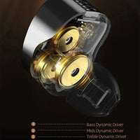 KZ Vader Pro HiFi Bass 6-Treiber Dynamische Musik In-Ear-Kopfhörer mit 1,2 m Kabellänge, HM Curve Standard, HM Curve With Mic, Bass Enhanced Standard, Bass Enhanced With Mic, HM Curve With Mic Type-C, Bass Enhanced With Mic Type-C