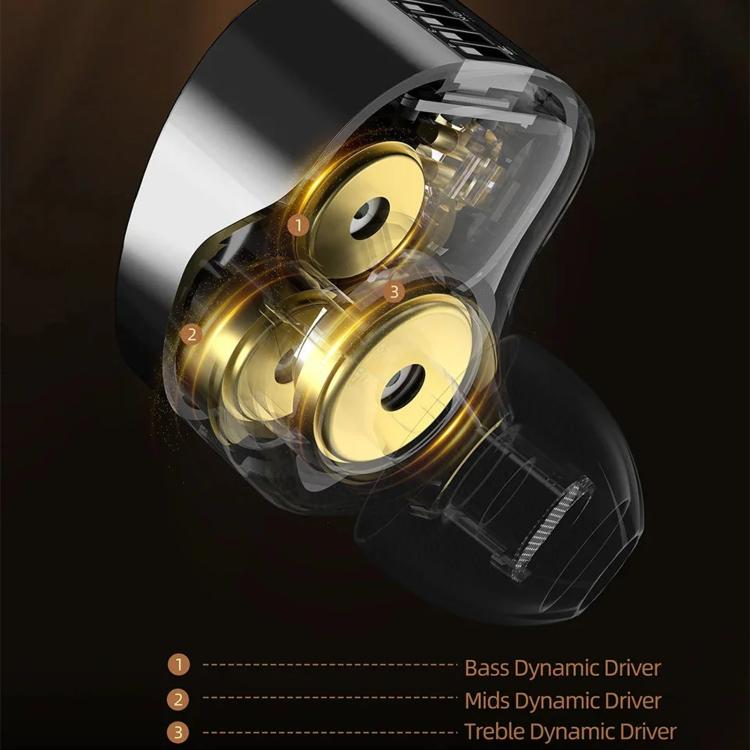 KZ Vader Pro HiFi Bass 6-Treiber Dynamische Musik In-Ear-Kopfhörer mit 1,2 m Kabellänge, HM Curve Standard, HM Curve With Mic, Bass Enhanced Standard, Bass Enhanced With Mic, HM Curve With Mic Type-C, Bass Enhanced With Mic Type-C