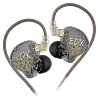 KZ-EDX Lite Dynamischer Ohrhörer mit internem Magnettreiber, 1,2 m Kabellänge, tiefe Bässe, abnehmbares Kabel, Musik- und Gaming-Ohrhörer, Translucent Gray Standard, Translucent Gray With Mic, Transparent Standard, Transparent With Mic                 ...