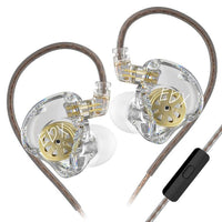 KZ-EDX Lite Dynamischer Ohrhörer mit internem Magnettreiber, 1,2 m Kabellänge, tiefe Bässe, abnehmbares Kabel, Musik- und Gaming-Ohrhörer, Translucent Gray Standard, Translucent Gray With Mic, Transparent Standard, Transparent With Mic                 ...