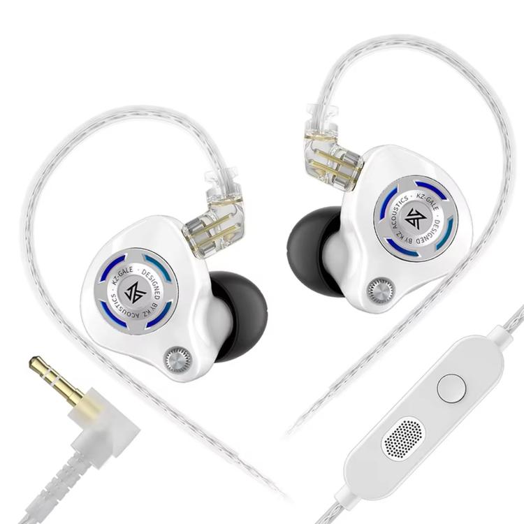 KZ-Gale HiFi 1,2 m Kabelgebundene Gaming-Kopfhörer, Black Standard 3.5mm, Black With Mic 3.5mm, White Standard 3.5mm, White With Mic 3.5mm, Black M2 Cable Sound Card Type-C, White M2 Cable Sound Card Type-C