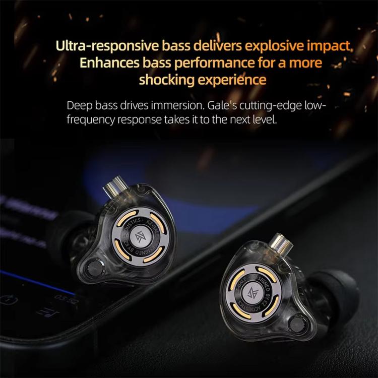 KZ-Gale HiFi 1,2 m Kabelgebundene Gaming-Kopfhörer, Black Standard 3.5mm, Black With Mic 3.5mm, White Standard 3.5mm, White With Mic 3.5mm, Black M2 Cable Sound Card Type-C, White M2 Cable Sound Card Type-C