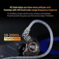 KZ-Gale HiFi 1,2 m Kabelgebundene Gaming-Kopfhörer, Black Standard 3.5mm, Black With Mic 3.5mm, White Standard 3.5mm, White With Mic 3.5mm, Black M2 Cable Sound Card Type-C, White M2 Cable Sound Card Type-C